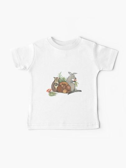 Discover Native Australian Babies – With Kangaroo, Sugar Glider And Platypus | Baby T-Shirt