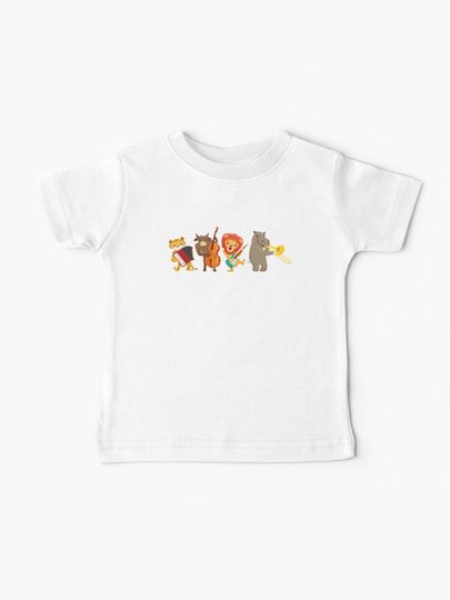 Discover Four funny animals playing in a band | Baby T-Shirt