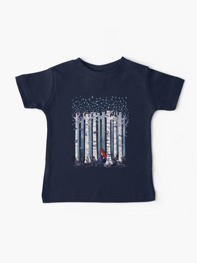 Discover The Birches (in Blue) | Baby T-Shirt