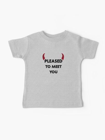 Discover Pleased to meet you, black | Baby T-Shirt