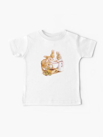 Discover The Adventures of Peter Rabbit: Flopsy, Mopsy, and Cotton-Tail | Baby T-Shirt