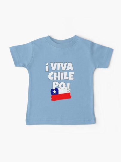 Discover Viva Chile Po Artistic Design For Born In Chile | Baby T-Shirt