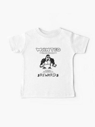 Discover Wanted Gorilla - The Waterboy - Light | Baby T-Shirt
