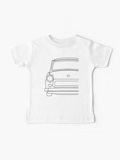 Discover Trabant 601 front black lines | Baby T-Shirt
