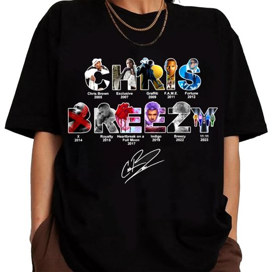 Discover Chris Brown 2024 Concert Fan T-Shirt