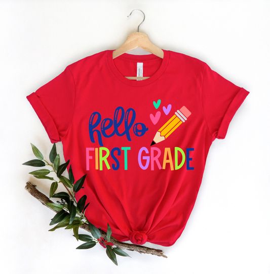 Discover Hello First Grade Shirt, Back to School Shirt, Teacher Shirt