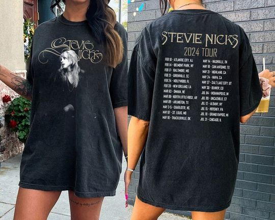 Discover 2Side Stevie Nicks Tour Shirt, Stevie Nicks Live On Tour 2024