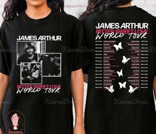 Discover James Arthur Tour Merchandise Shirt for Fans