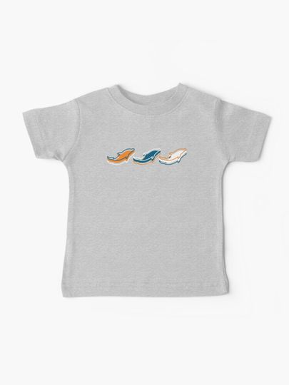 Discover Miami Dolphins Pattern, Teal Background | Baby T-Shirt
