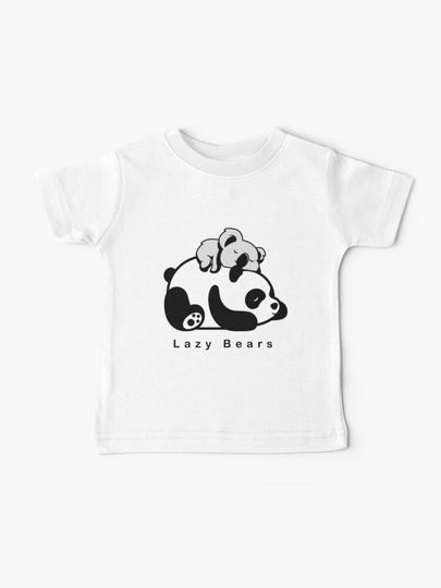 Discover Cute Koala and panda lazy bears cute animal friendly panda kawaii bears | Baby T-Shirt