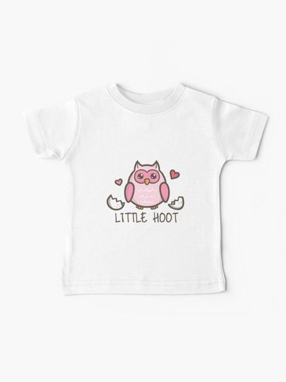Discover Little Hoot - Pink | Baby T-Shirt