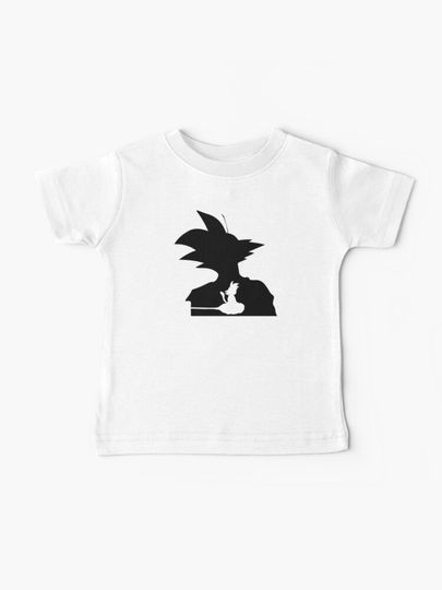Discover Goku Silhouette with Kid Goku  | Baby T-Shirt