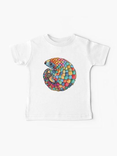 Discover Rainbow Pangolin | Baby T-Shirt