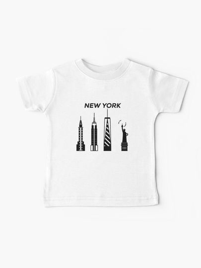 Discover New York Skyline, NY, USA | Baby T-Shirt