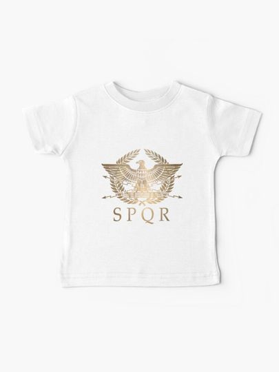 Discover SPQR- Roman Empire Standard Shield  | Baby T-Shirt