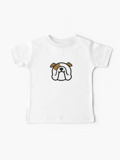 Discover English Bulldog - white and brown BULLDOG - best Bully dog gift by smooshfaceunited  | Baby T-Shirt
