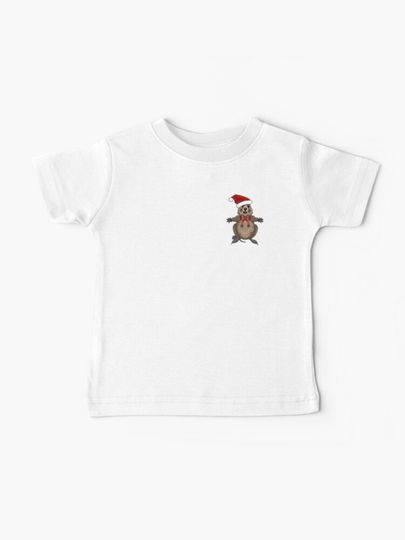 Discover Happy Little Christmas Quokka - Just by Himself!  by Amanda M Lucas | Baby T-Shirt