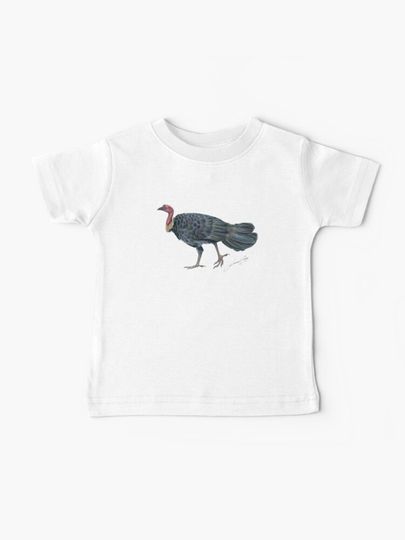 Discover Brush Turkey Bush Turkey Noosa Bird - with artists signature | Baby T-Shirt