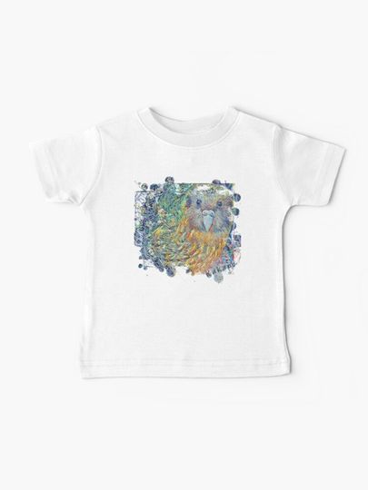 Discover New Zealand Kakapo Mosaic Style | Baby T-Shirt