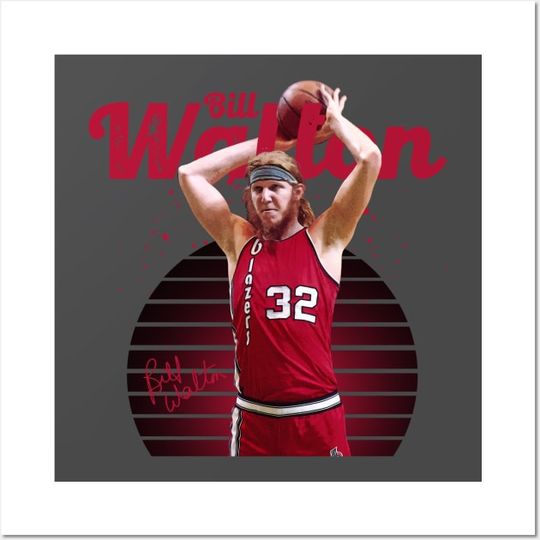 Discover Bill Walton Aged Poster, Bill Walton Poster