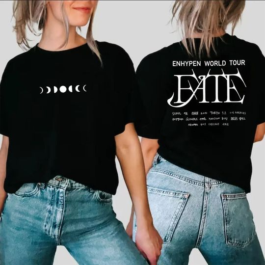 Discover Enhypen Fate World Tour Double Sided Shirt