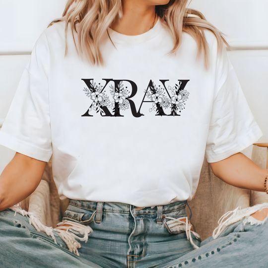 Discover Floral Xray Shirt, Radiology Technology T Shirt, Rad Tech Shirt