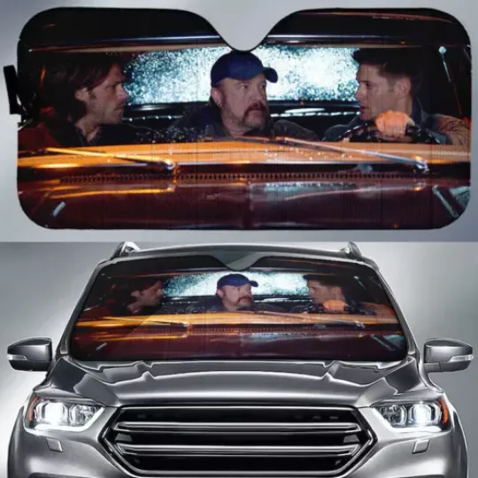Discover Sam Winchester Dean Winchester Car Sun Shade