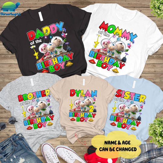 Discover Personalization Pikmin Birthday Boys Shirt