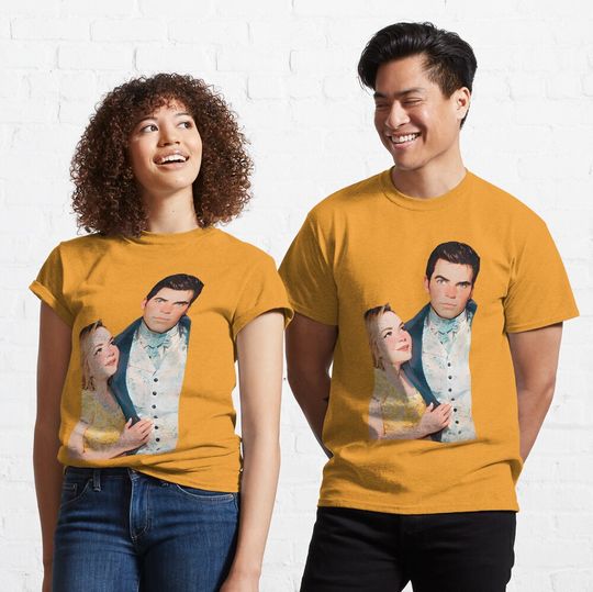 Discover Polin couple digital portraiture - Bridgerton FanArt Classic T-Shirt