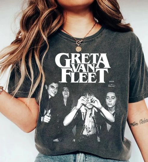 Discover Graphic Greta Van Fleet Starcatcher World Tour 2024 shirt