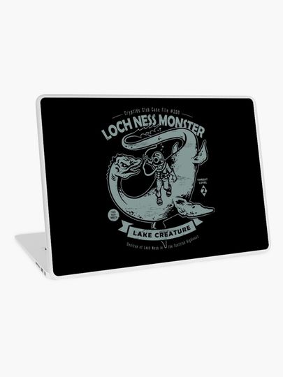 Discover Lochness Monster - Cryptids Club Case file #200 | Laptop Skin