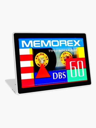 Discover Memorex DBS Cassette Tape | Laptop Skin