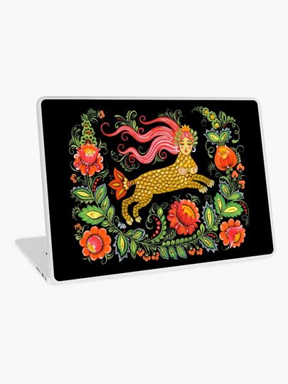 Discover Magical Creature Folk Art (Lamia) | Laptop Skin