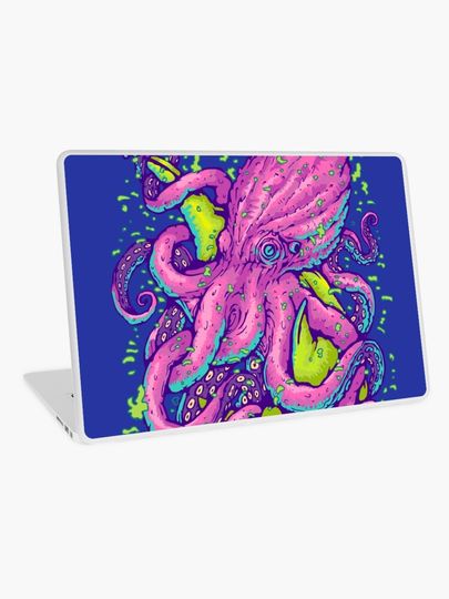 Discover shark vs kraken | Laptop Skin