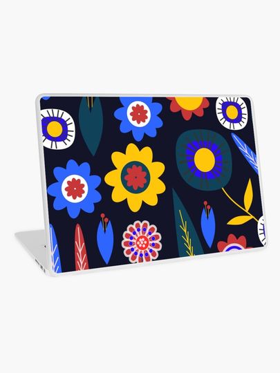 Discover Midnight floral expo | Laptop Skin