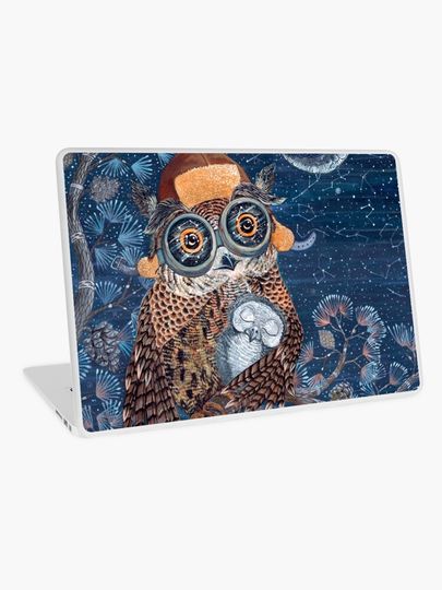 Discover Owl mother | Laptop Skin