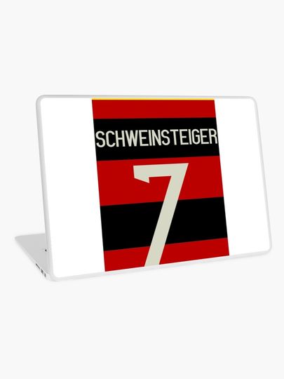 Discover Germany Vintage Shirt 2014 Schweinsteiger 7 | Laptop Skin