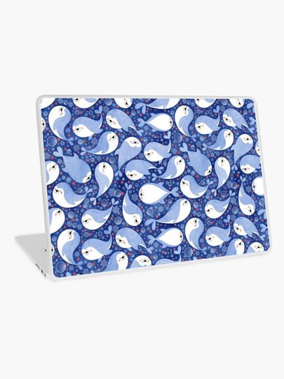 Discover swimming seals  | Laptop Skin