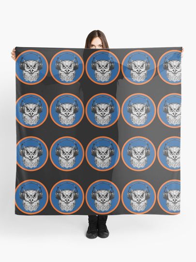 Discover Owl Headphones Funny Gifts For Music Lovers | Scarf