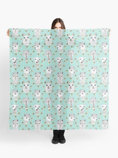Discover Llamas of Lima | Scarf