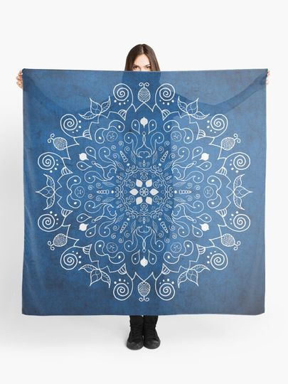 Discover Mandala Blue | Scarf