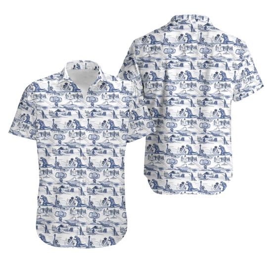Discover god zilla Button Shirt, god zilla Shirt