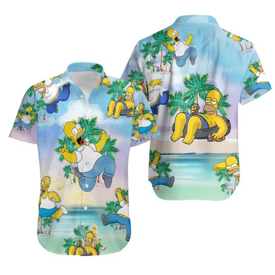 Discover Homer Simpson Funny Hawaiian Shirt