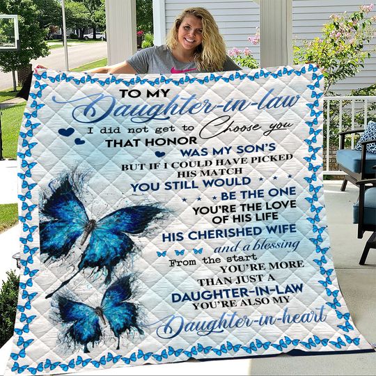 Discover To My Daughter-In-Law Blanket