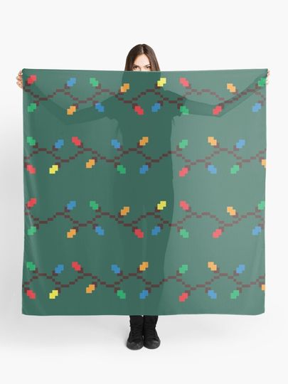 Discover Pixel Christmas Lights | Scarf