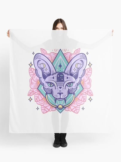 Discover Sphynx cat door knocker | Scarf