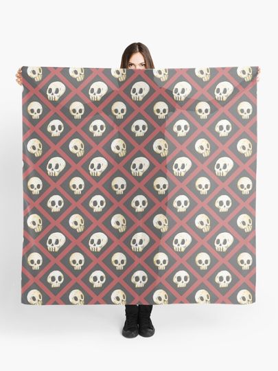 Discover Tiling Skulls 2/4 - Red | Scarf