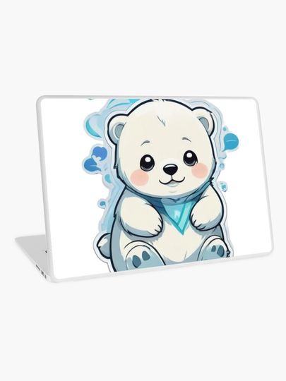 Discover Cute Little Polar Bear  | Laptop Skin