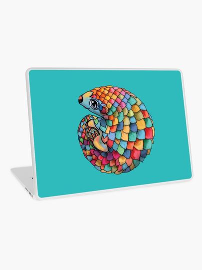 Discover Rainbow Pangolin | Laptop Skin