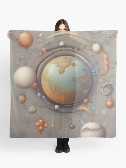 Discover Planet Nature Landscape Surreal Art | Scarf